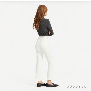 Everlane Cheeky Straight Jean in Bone